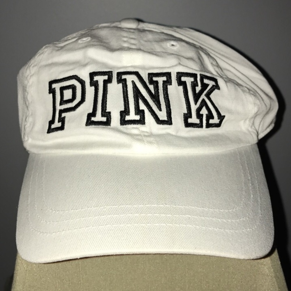 PINK Victoria’s Secret White Baseball Hat